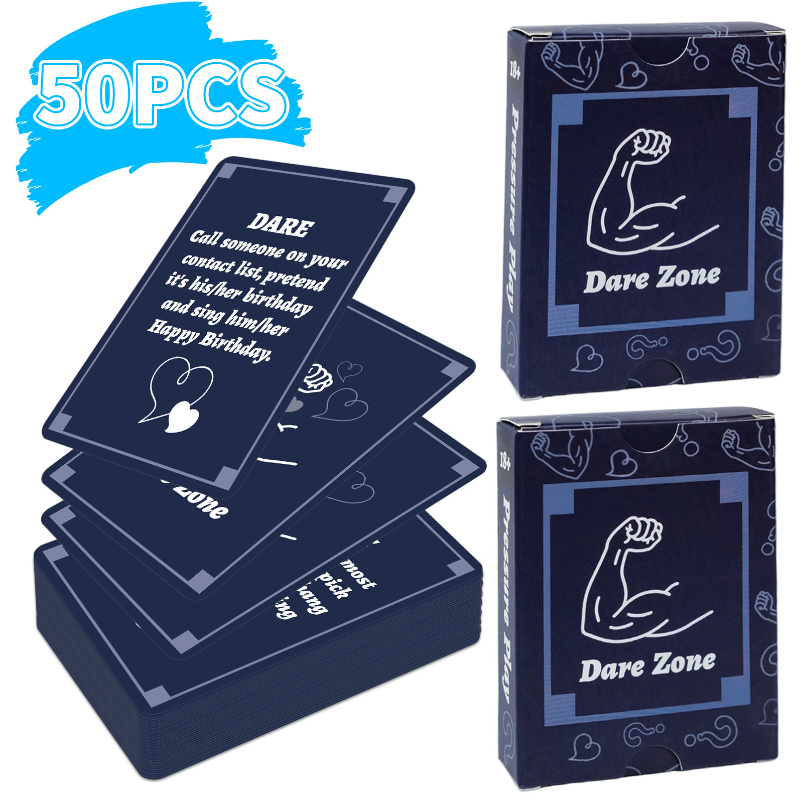Board Game Quiz - 50Pcs Party Game Cards for Adults