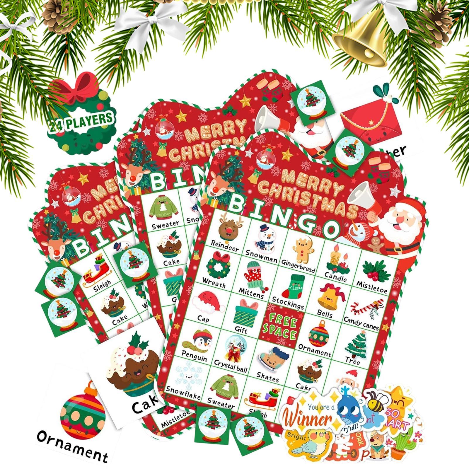 Board Game Festival - Christmas Bingo Game Winter Holiday Bingo