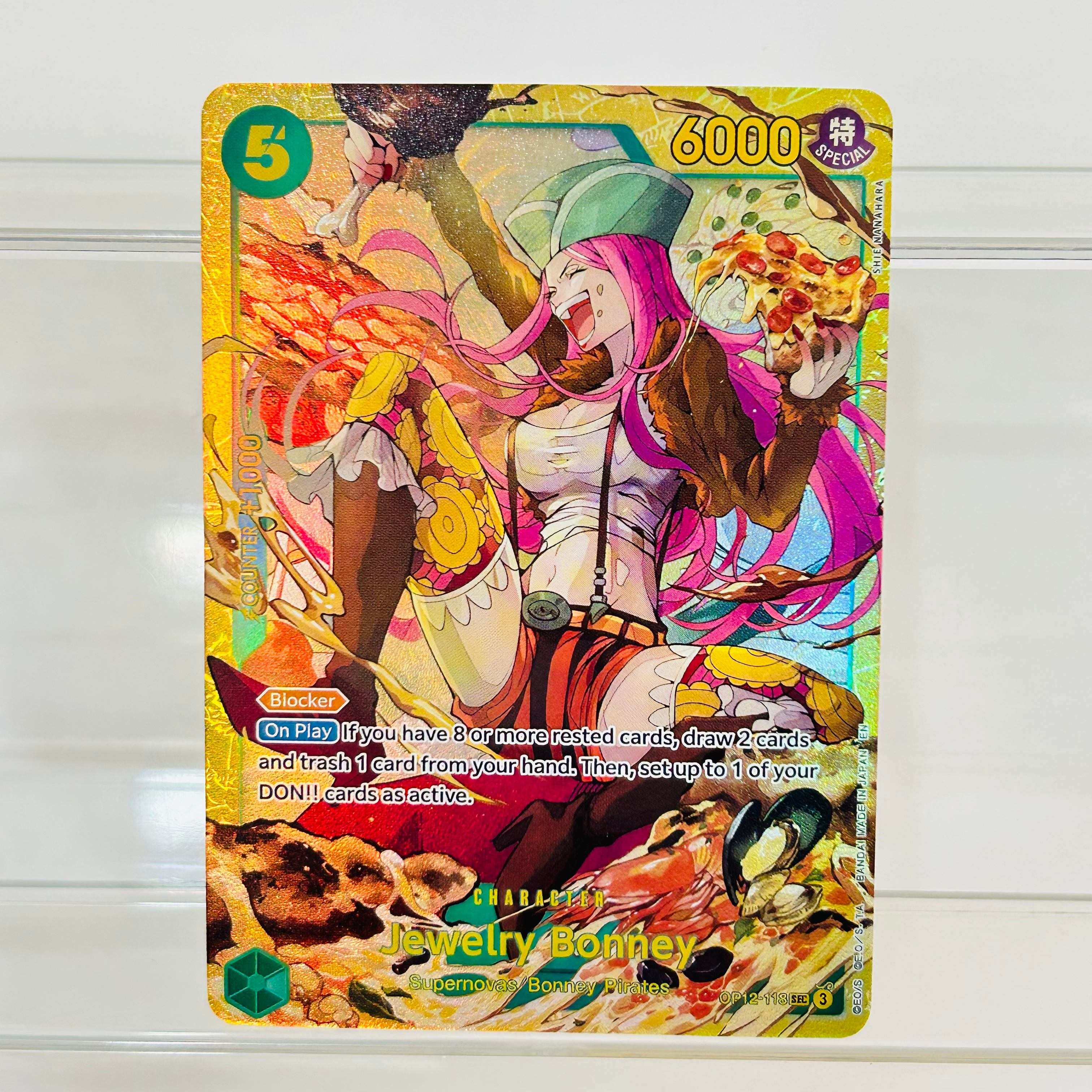 Board Game Anime - One Piece Bonney OP12-113 SEC Card