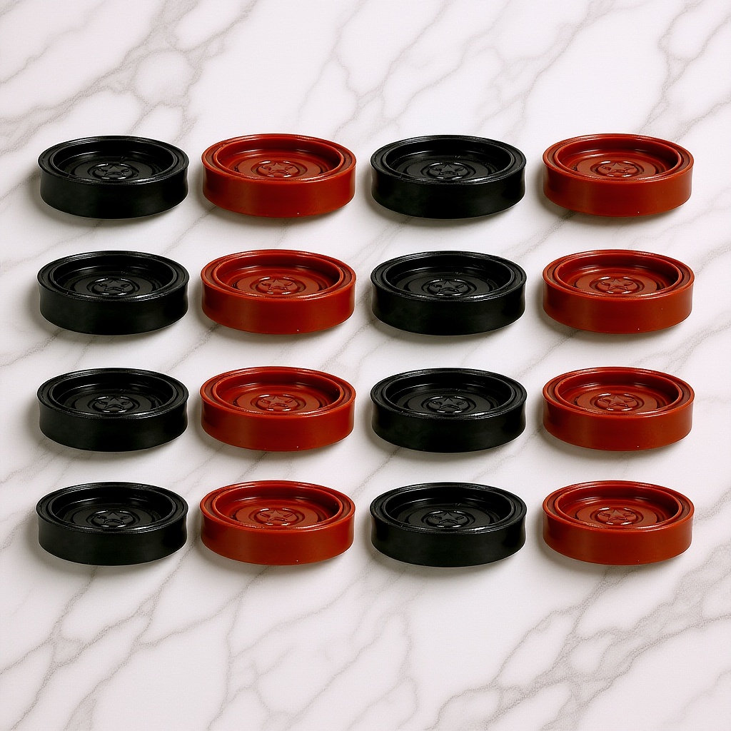 Board Game Design - 24Pcs ABS Pieces Round Design Smooth