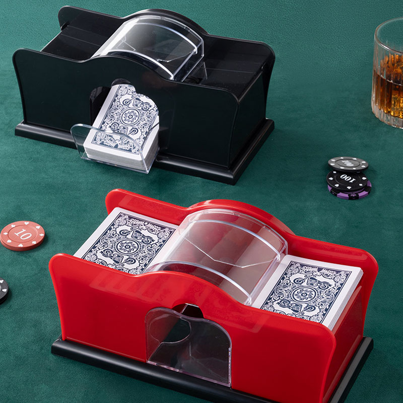 Board Game Risk - Red/Black Manual Card Shuffler 2 Deck