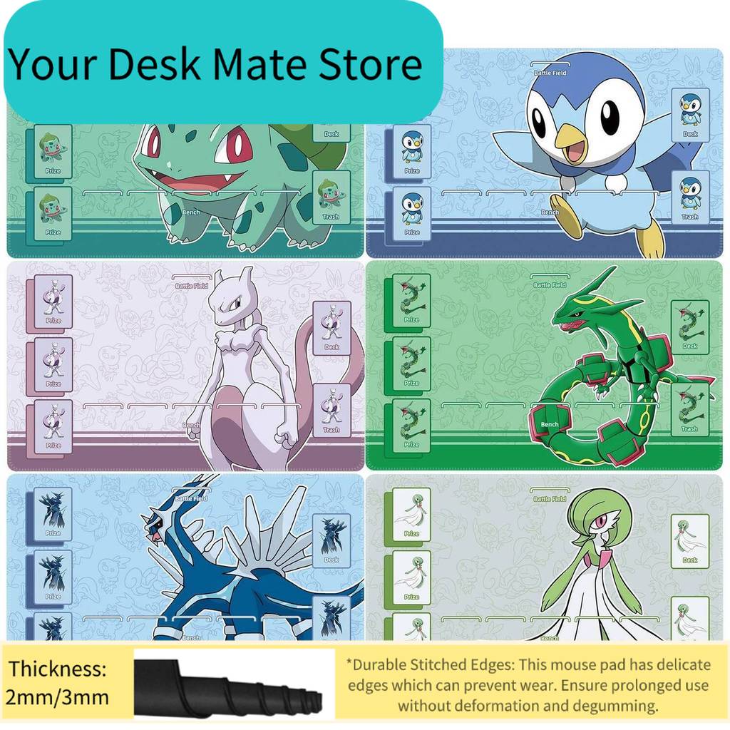 Board Game List - 600X350X2Mm Diy Ptcg Bulbasaur Piplup Card