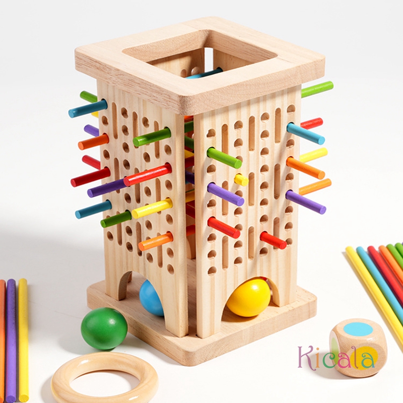 Montessori Game Wooden Board G - огляд і ціна Dice Tower Wooden