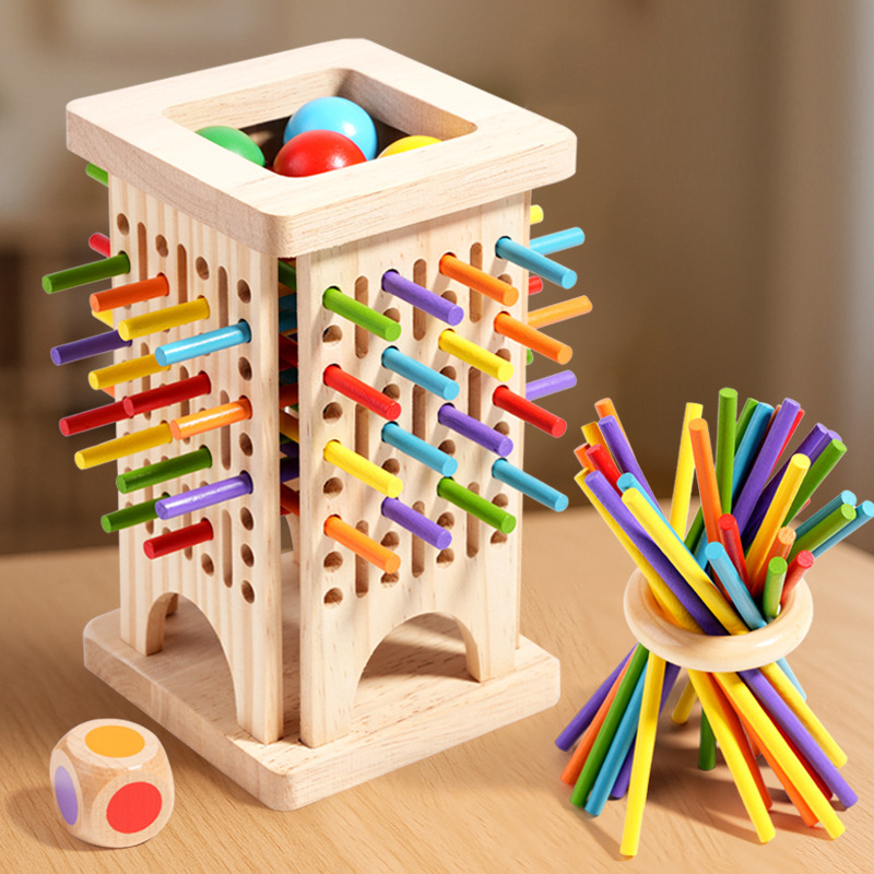 Montessori Game Wooden Board G - огляд і ціна Dice Tower Wooden