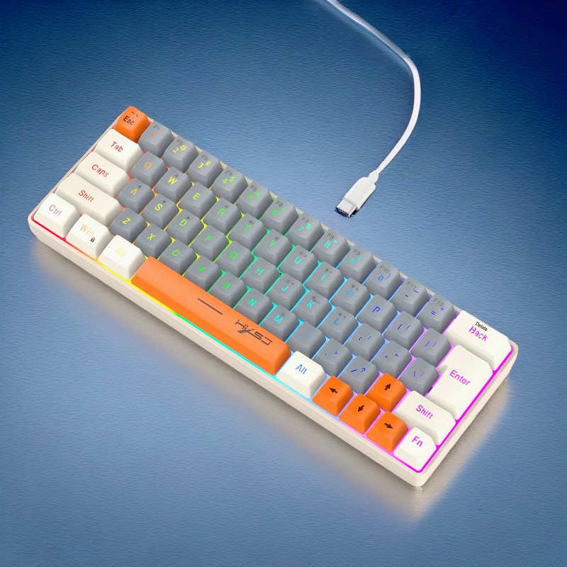Keyboard RGB USB wired 63 keys - огляд і ціна Board Game Journal