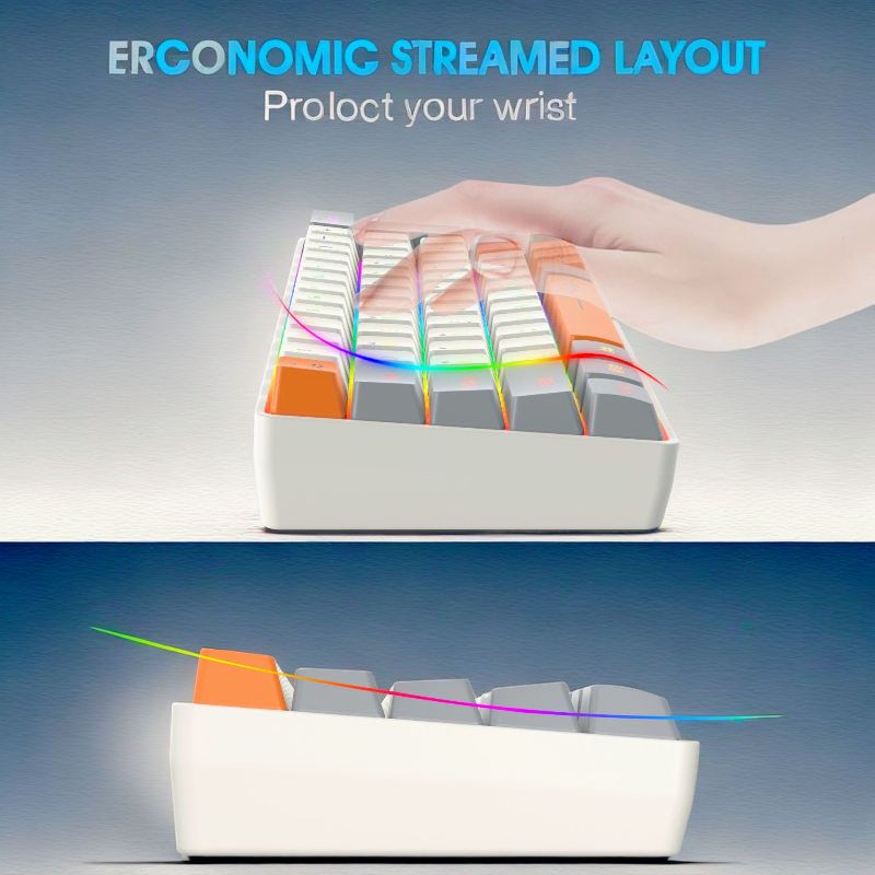 Keyboard RGB USB wired 63 keys - огляд і ціна Board Game Journal