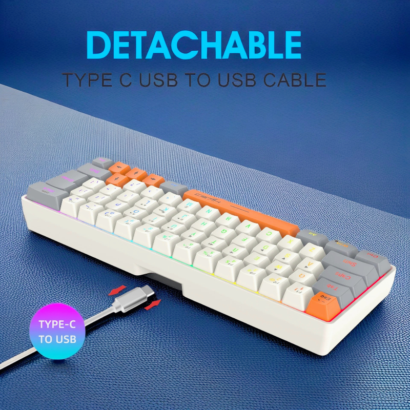 Keyboard RGB USB wired 63 keys - огляд і ціна Board Game Journal