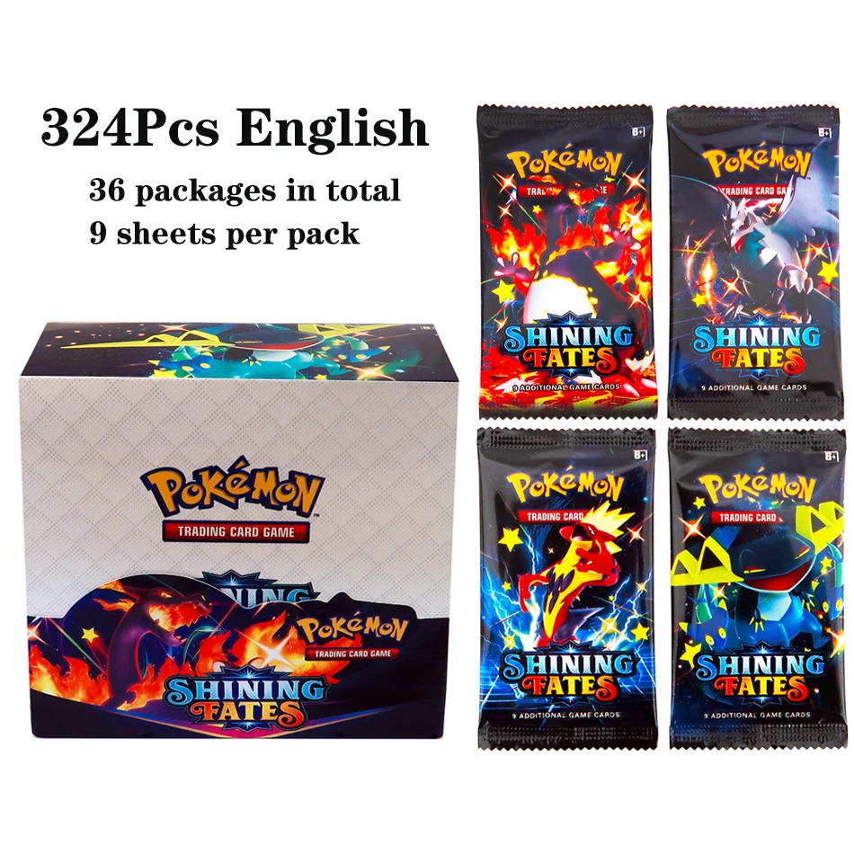 324Pcs/box Pokemon TCG: Shinin - огляд і ціна Board Game Dots