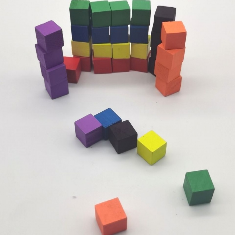 100Pcs/lots 10mm Wood Cubes Co - огляд і ціна Dice Tower Wooden