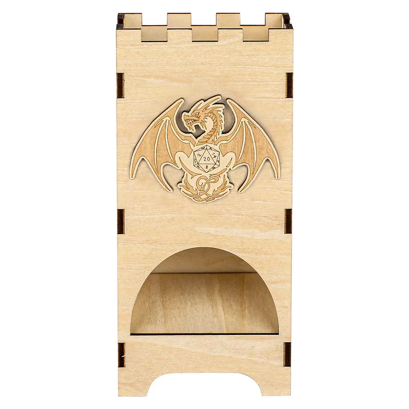 Mysterious Dragon Pattern Wood - огляд і ціна Dice Tower Wooden