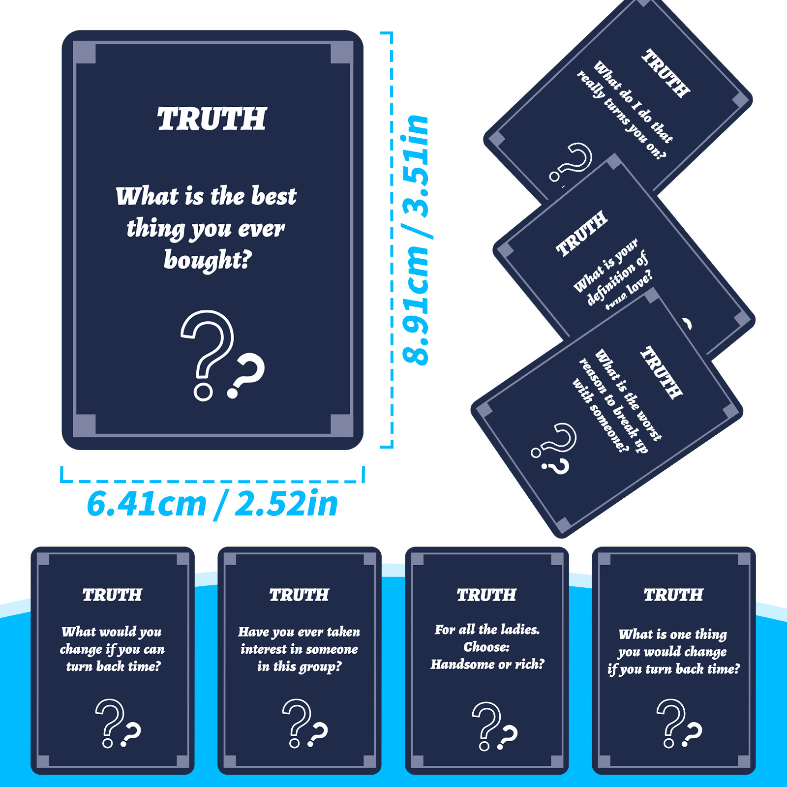 50Pcs Party Game Cards for Adu - огляд і ціна Board Game Quiz