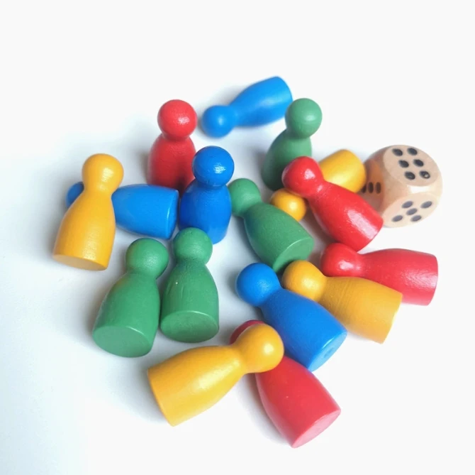 100 Pcs Colorful Wooden Chess  - огляд і ціна Board Game Quiz