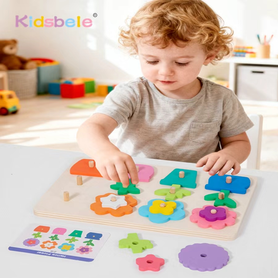 Montessori DIY Wooden Flower P - огляд і ціна Board Game Design