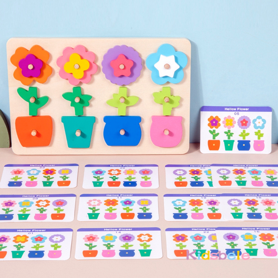 Montessori DIY Wooden Flower P - огляд і ціна Board Game Design