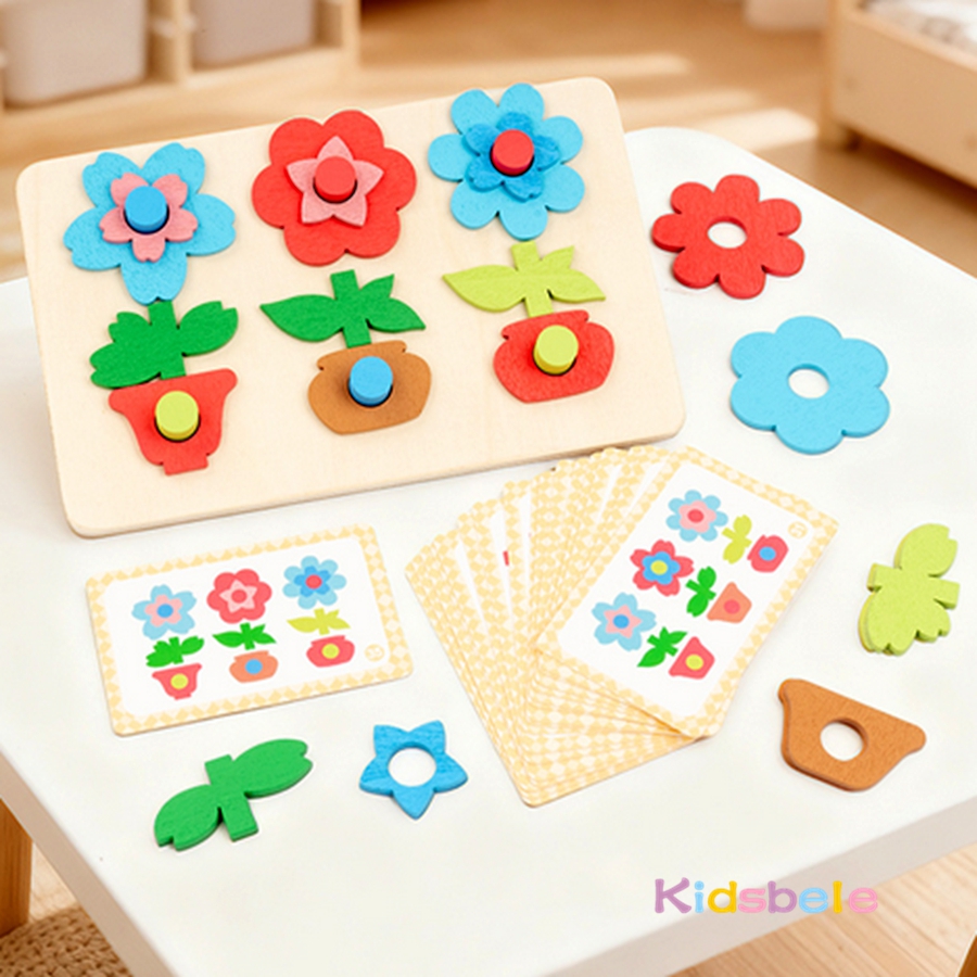 Montessori DIY Wooden Flower P - огляд і ціна Board Game Design