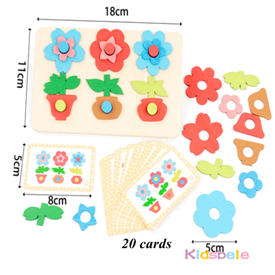 Montessori DIY Wooden Flower P - огляд і ціна Board Game Design