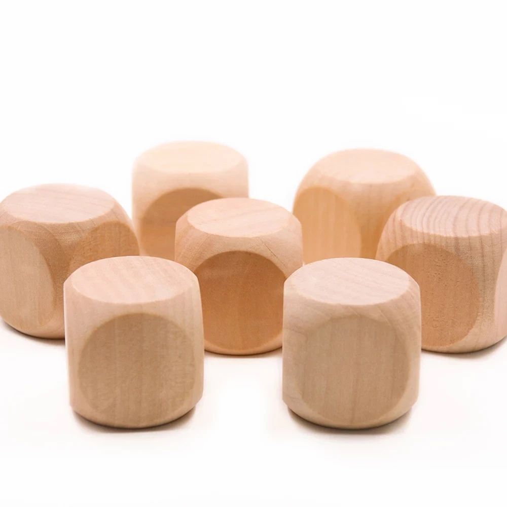 10 Pcs Blank Wooden Dice Unfin - огляд і ціна Dice Tower Wooden