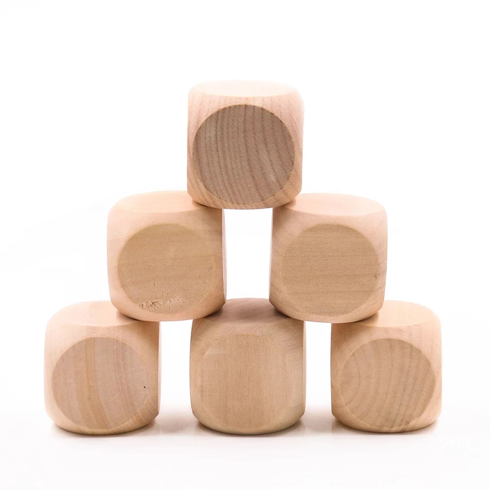 10 Pcs Blank Wooden Dice Unfin - огляд і ціна Dice Tower Wooden