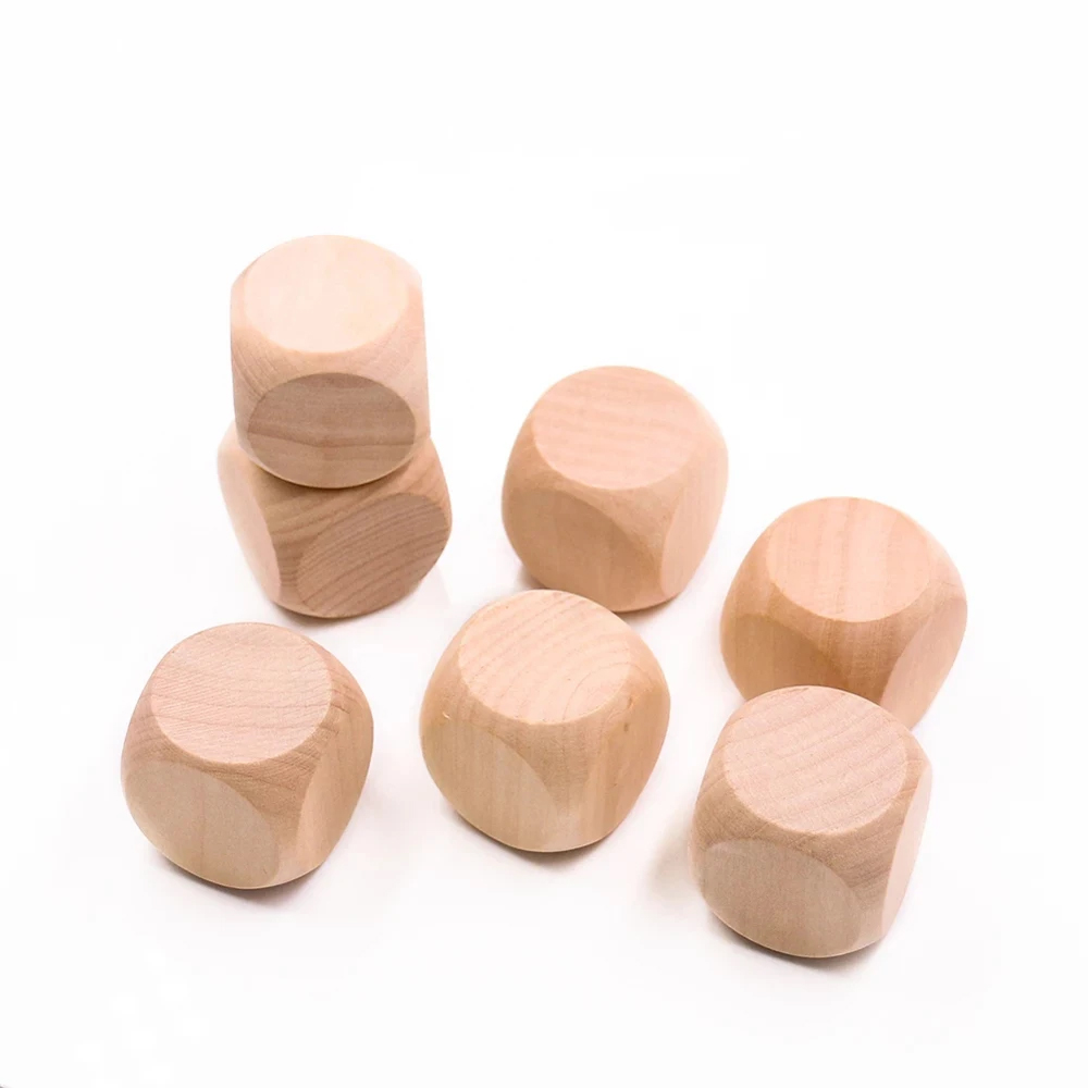 10 Pcs Blank Wooden Dice Unfin - огляд і ціна Dice Tower Wooden