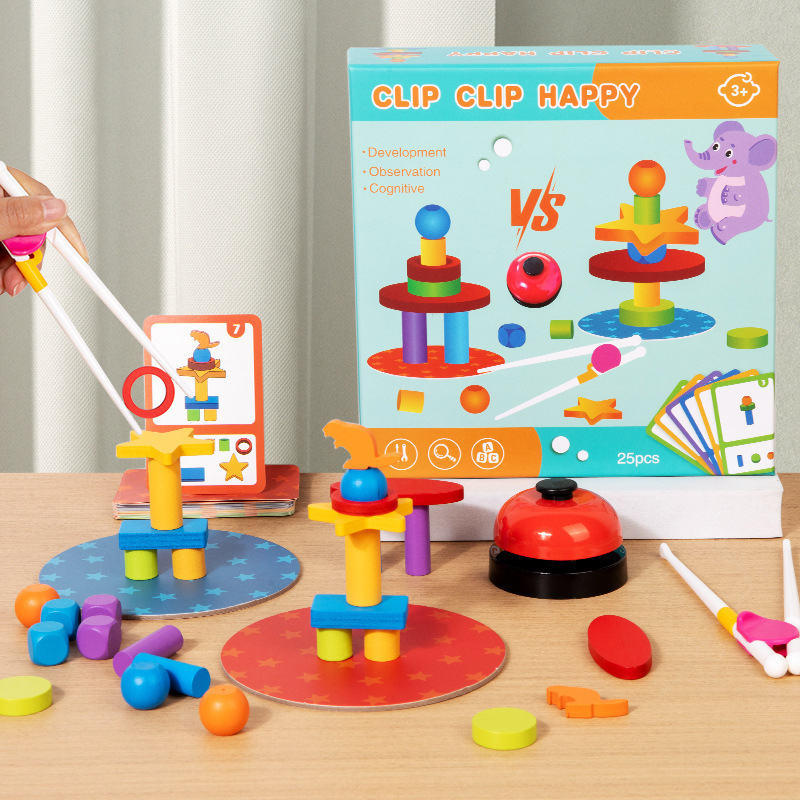 Wooden Stacking Blocks Shape S - огляд і ціна Board Game Design
