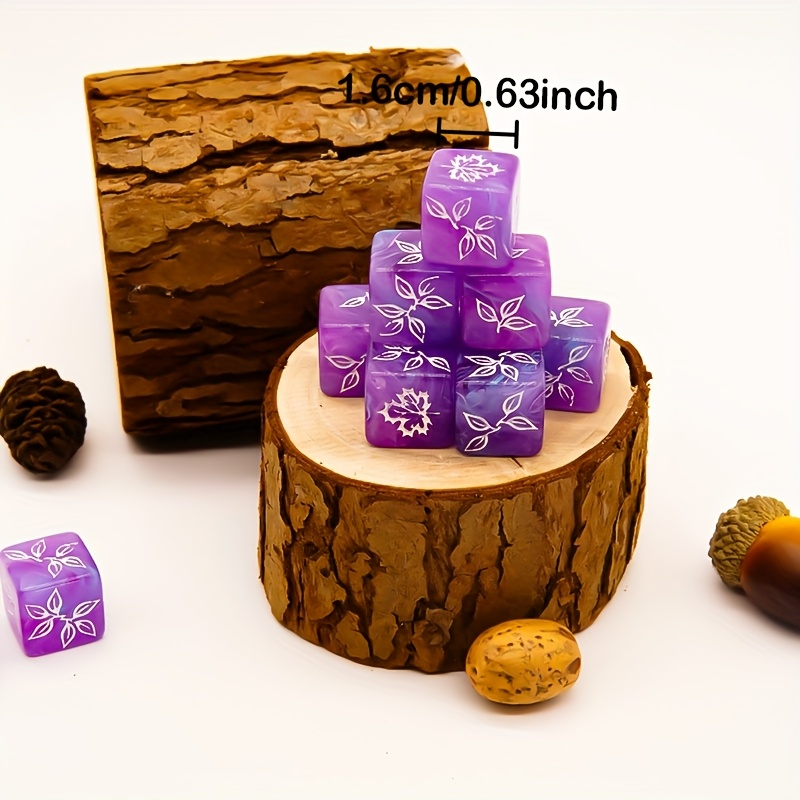 10PCS Unique Maple Leaf Dice S - огляд і ціна Board Game Festival
