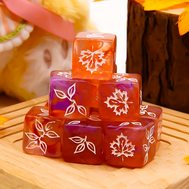 10PCS Unique Maple Leaf Dice S - огляд і ціна Board Game Festival