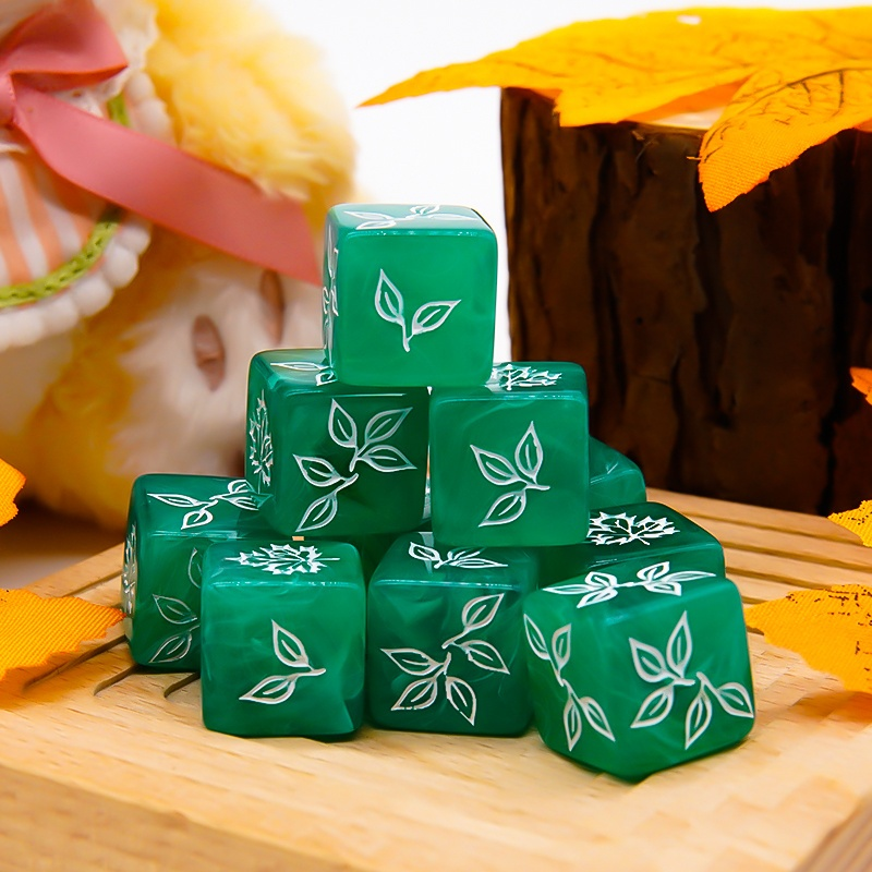 10PCS Unique Maple Leaf Dice S - огляд і ціна Board Game Festival