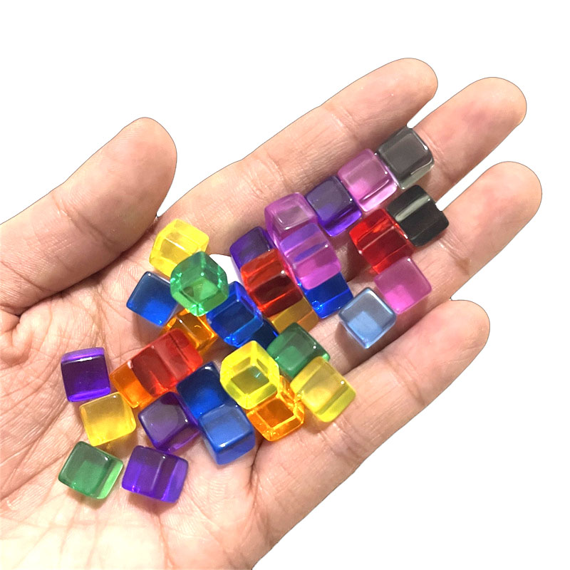 100pcs/set 8mm Clear Cube Dice - огляд і ціна Board Game Quiz