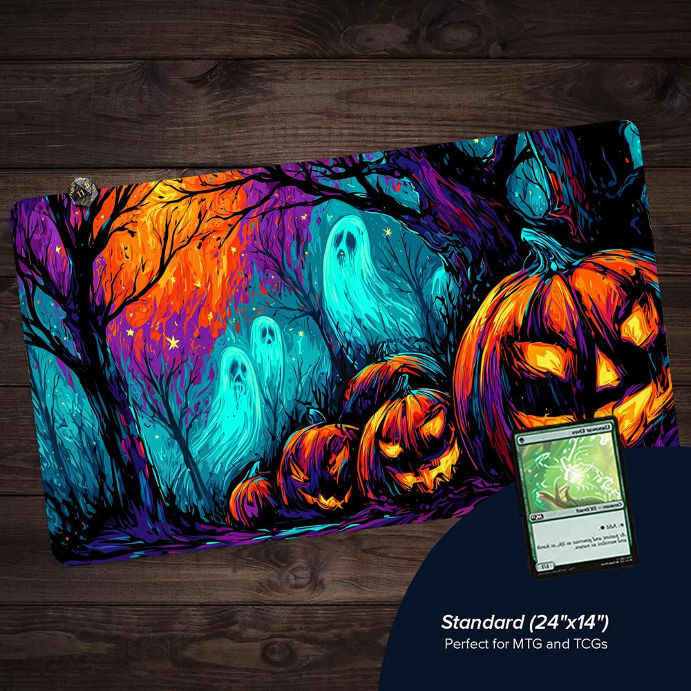 Neon Horror Forest MTG Playmat - огляд і ціна Board Game Horror