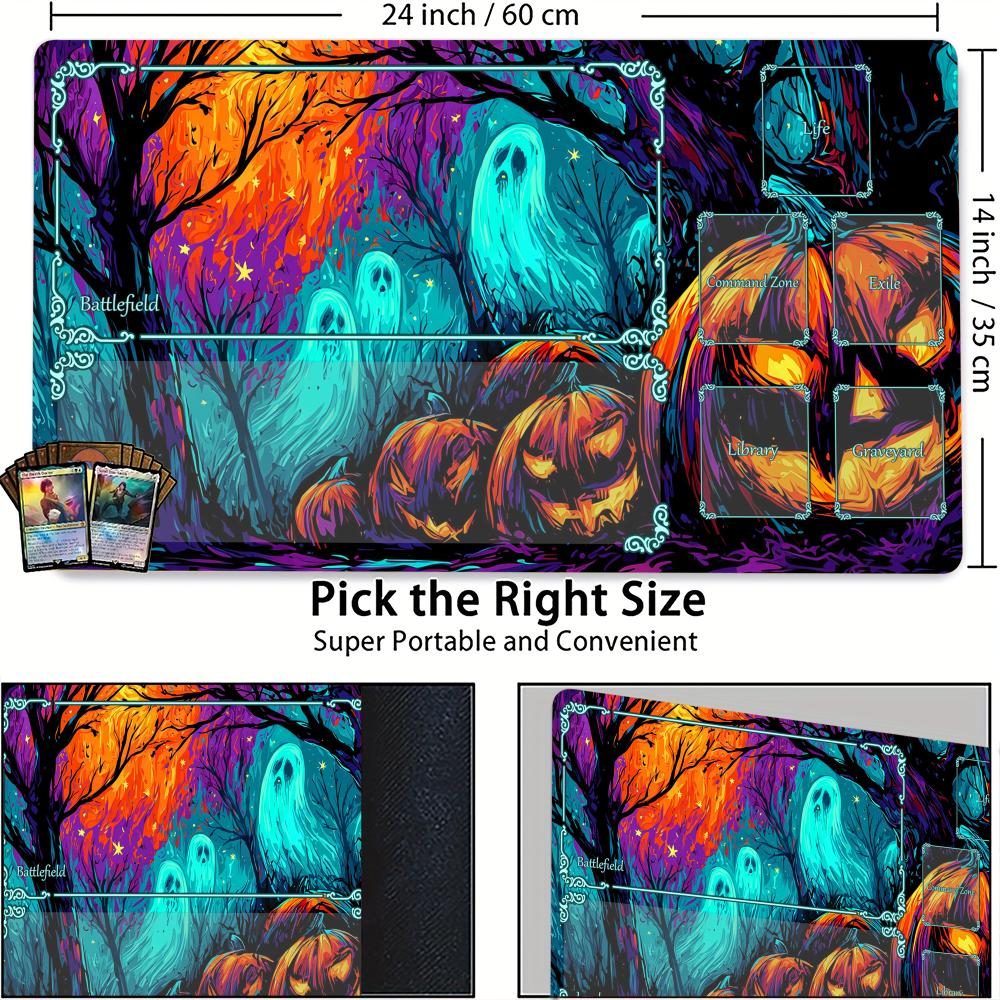 Neon Horror Forest MTG Playmat - огляд і ціна Board Game Horror