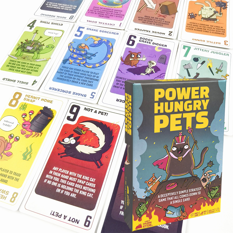 Power Hungry Pets Card Game Bo - огляд і ціна Board Game Quiz