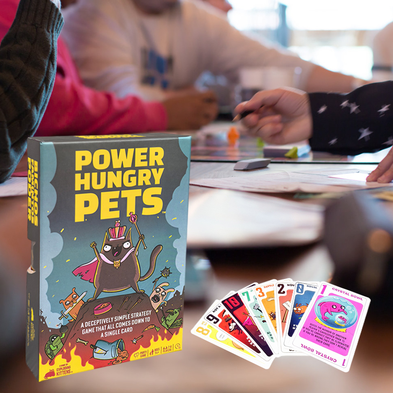 Power Hungry Pets Card Game Bo - огляд і ціна Board Game Quiz