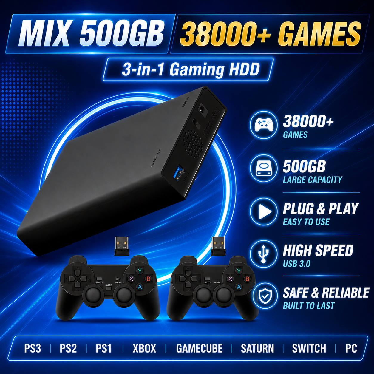 Portable Mix 500GB Gaming HDD  - огляд і ціна Board Game Journal