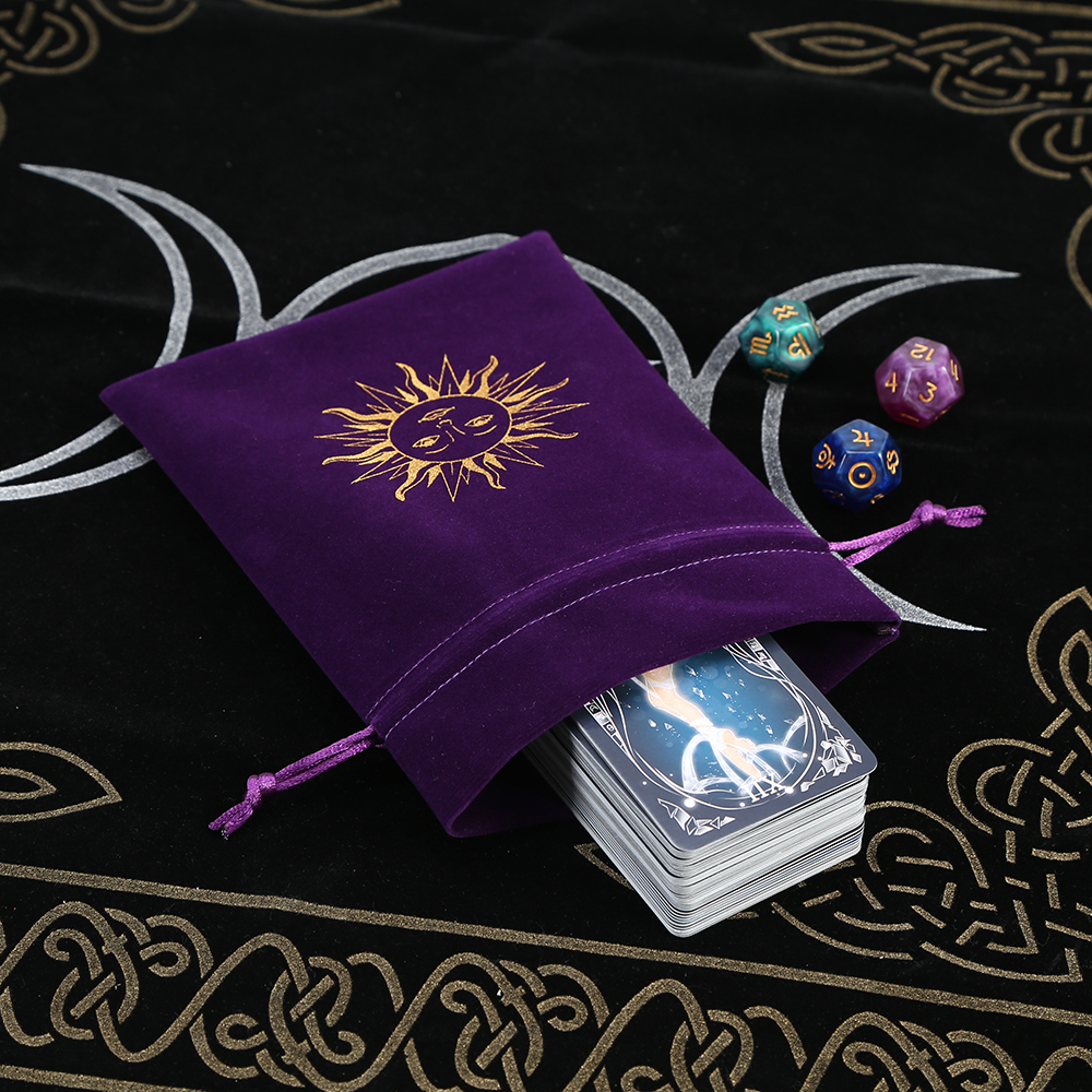 5Pcs Tarot Storage Velvet Bag  - огляд і ціна Board Game Dots