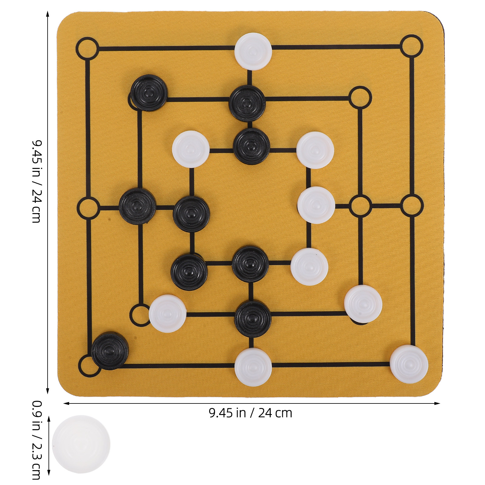 1Set Nine Men's Morris Game Se - огляд і ціна Board Game Festival