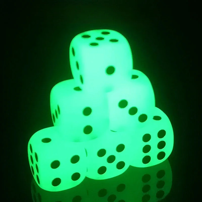 6-36Pcs 14mm Luminous Dice 6 S - огляд і ціна Board Game Night