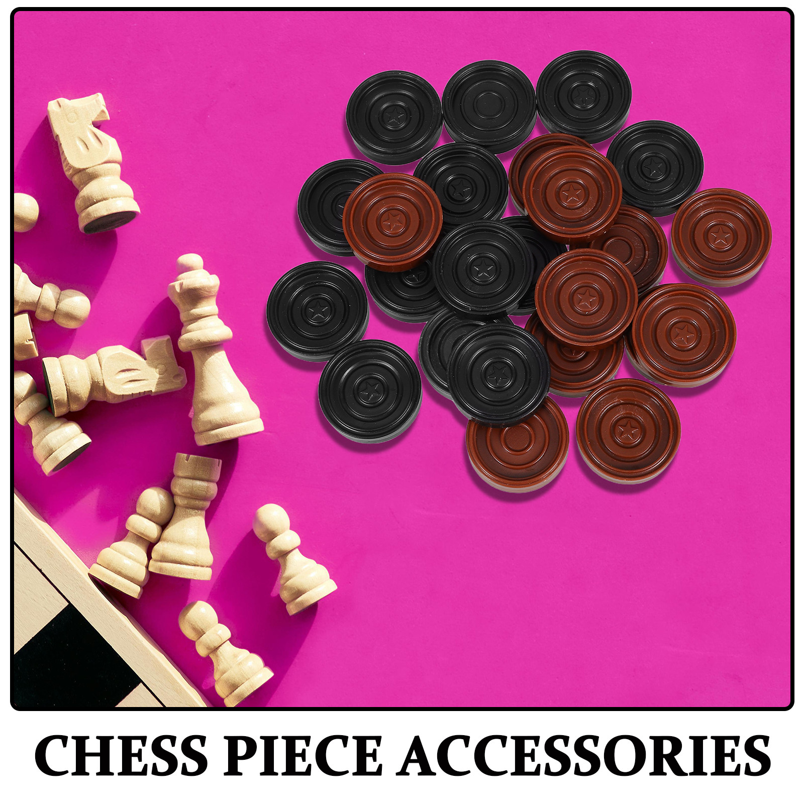 24Pcs ABS Pieces Round Design  - огляд і ціна Board Game Design