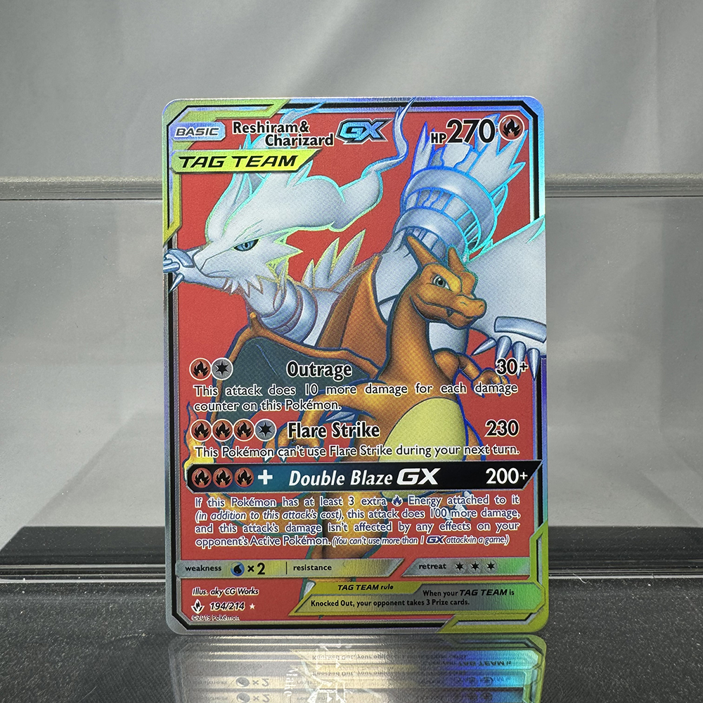PKM Foil PROXY Cards Reshiram& - огляд і ціна Board Game Template