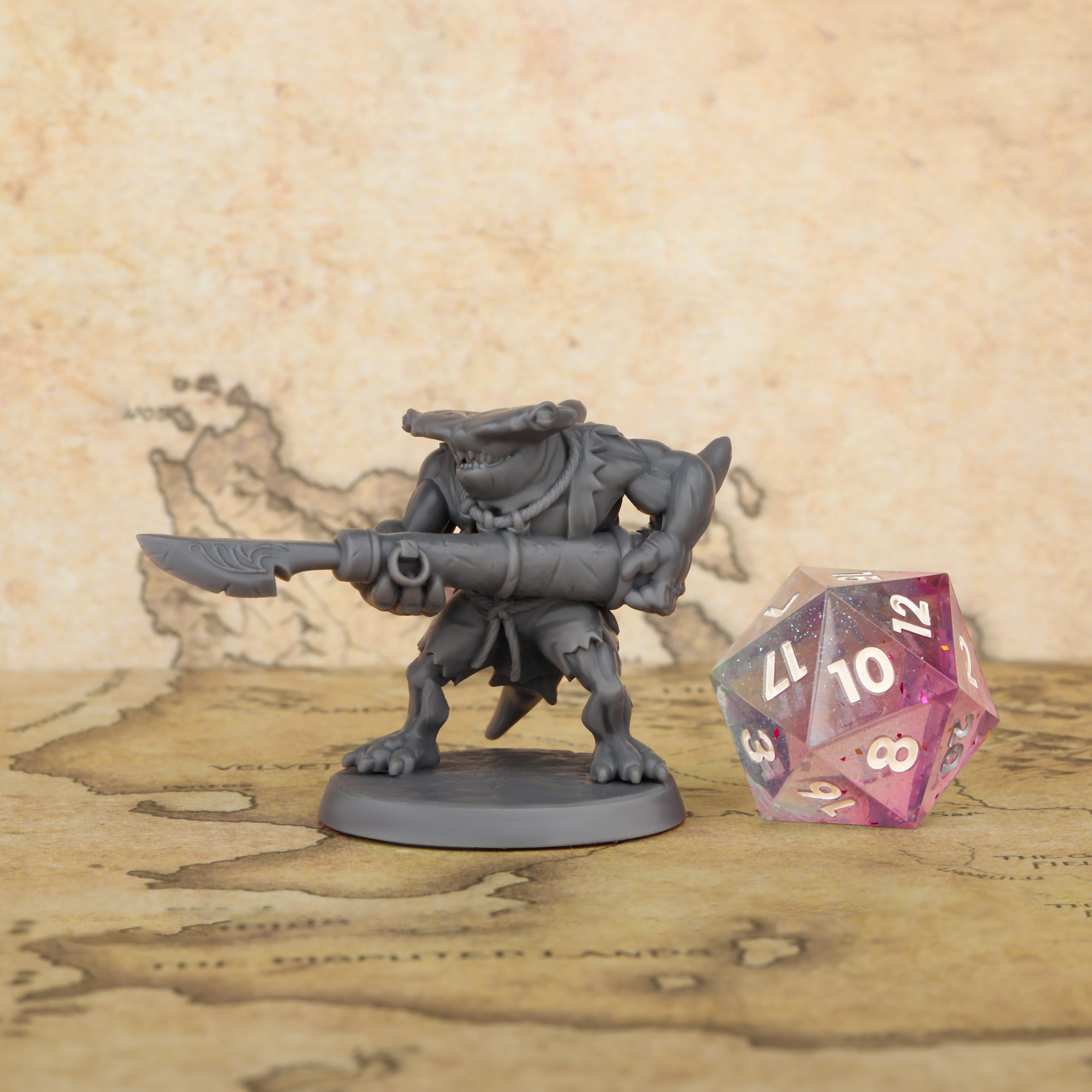 TTRPG Shark with Harpoon Minia - огляд і ціна Board Game Design