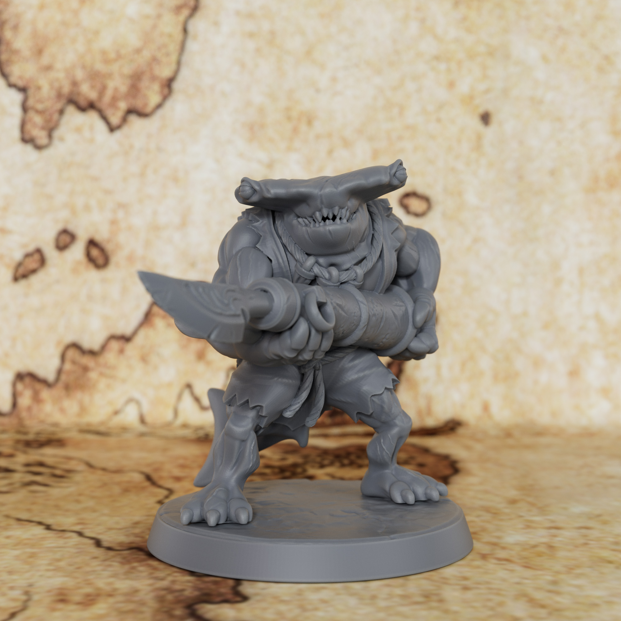 TTRPG Shark with Harpoon Minia - огляд і ціна Board Game Design