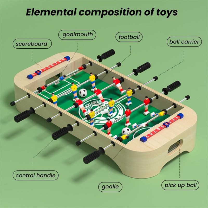 Mini Wooden Table Football Gam - огляд і ціна Board Game Night