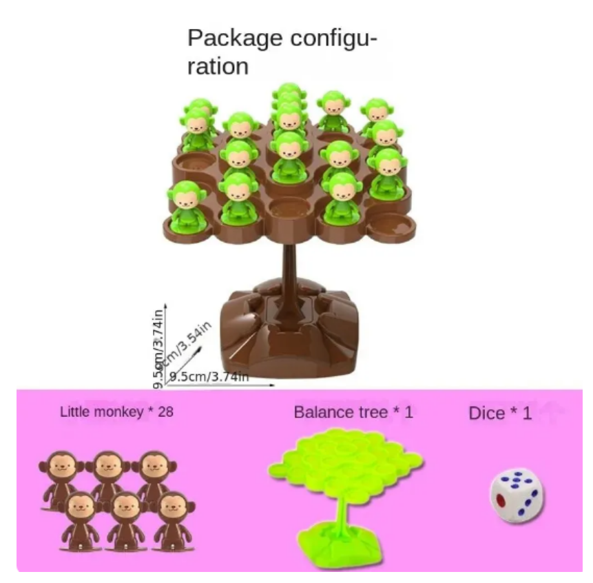 Monkey Balance Tree Focus Bala - огляд і ціна Board Game Enthusiast