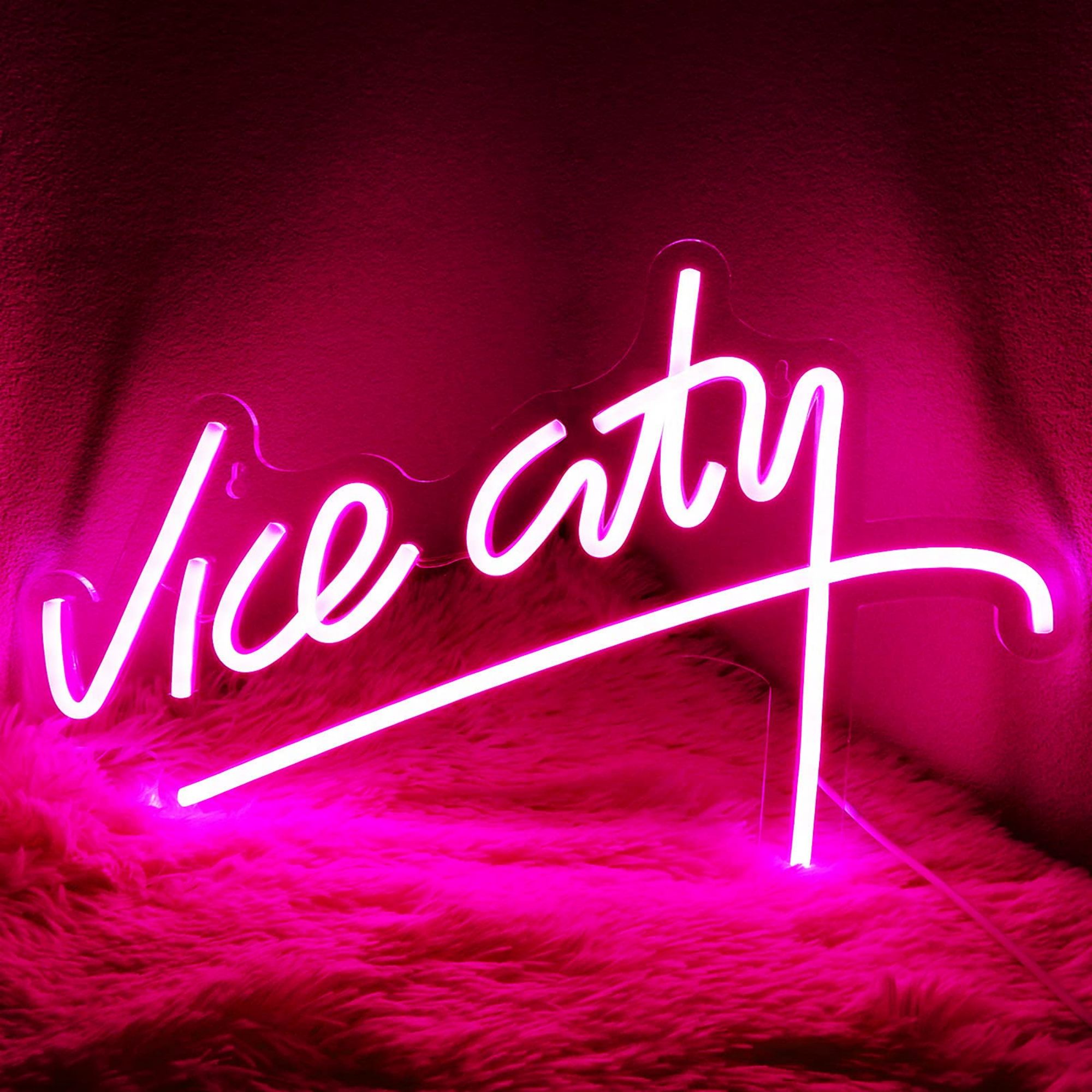Vice City Neon Sign for Wall D - огляд і ціна Board Game Night