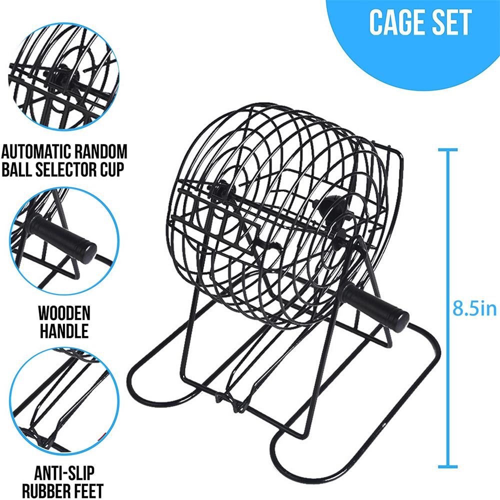 Bingo Supplies Set Metal Cage  - огляд і ціна Board Game Night