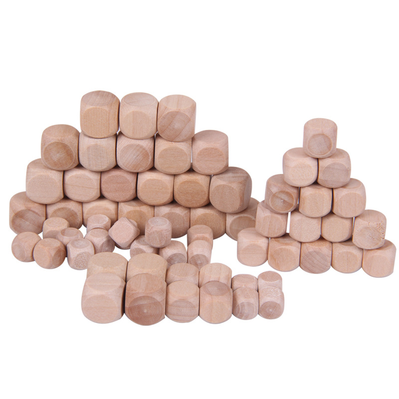 10pcs/Lot D6 6 Sided Blank Woo - огляд і ціна Dice Tower Wooden