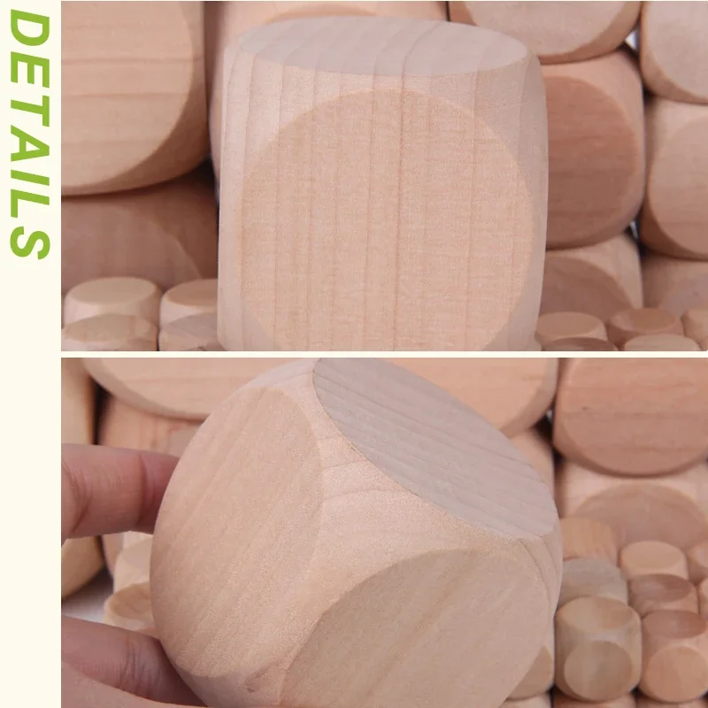 10pcs/Lot D6 6 Sided Blank Woo - огляд і ціна Dice Tower Wooden