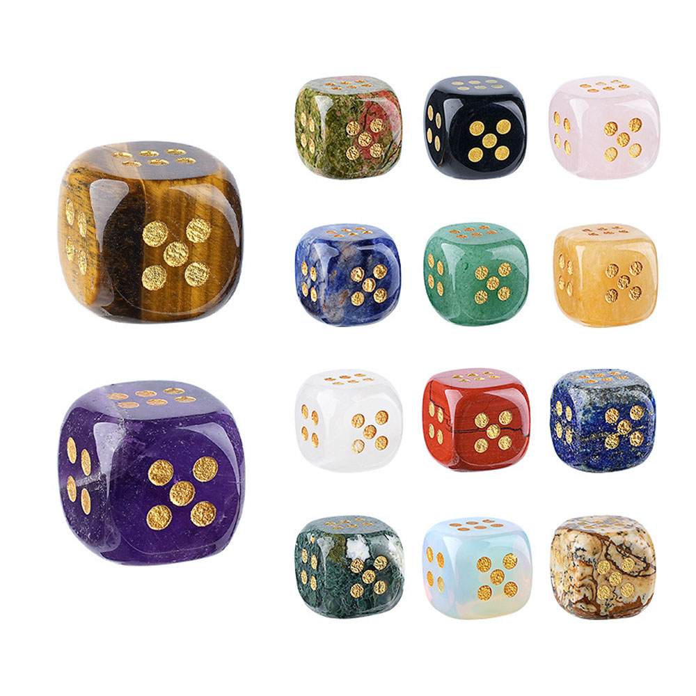 1pc Natural Stone Crystal Dice - огляд і ціна Board Game Design